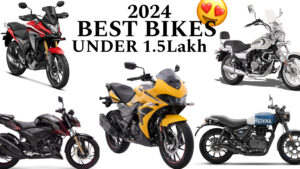 Top 5 Best Bikes Under 1.5Lakh In 2024