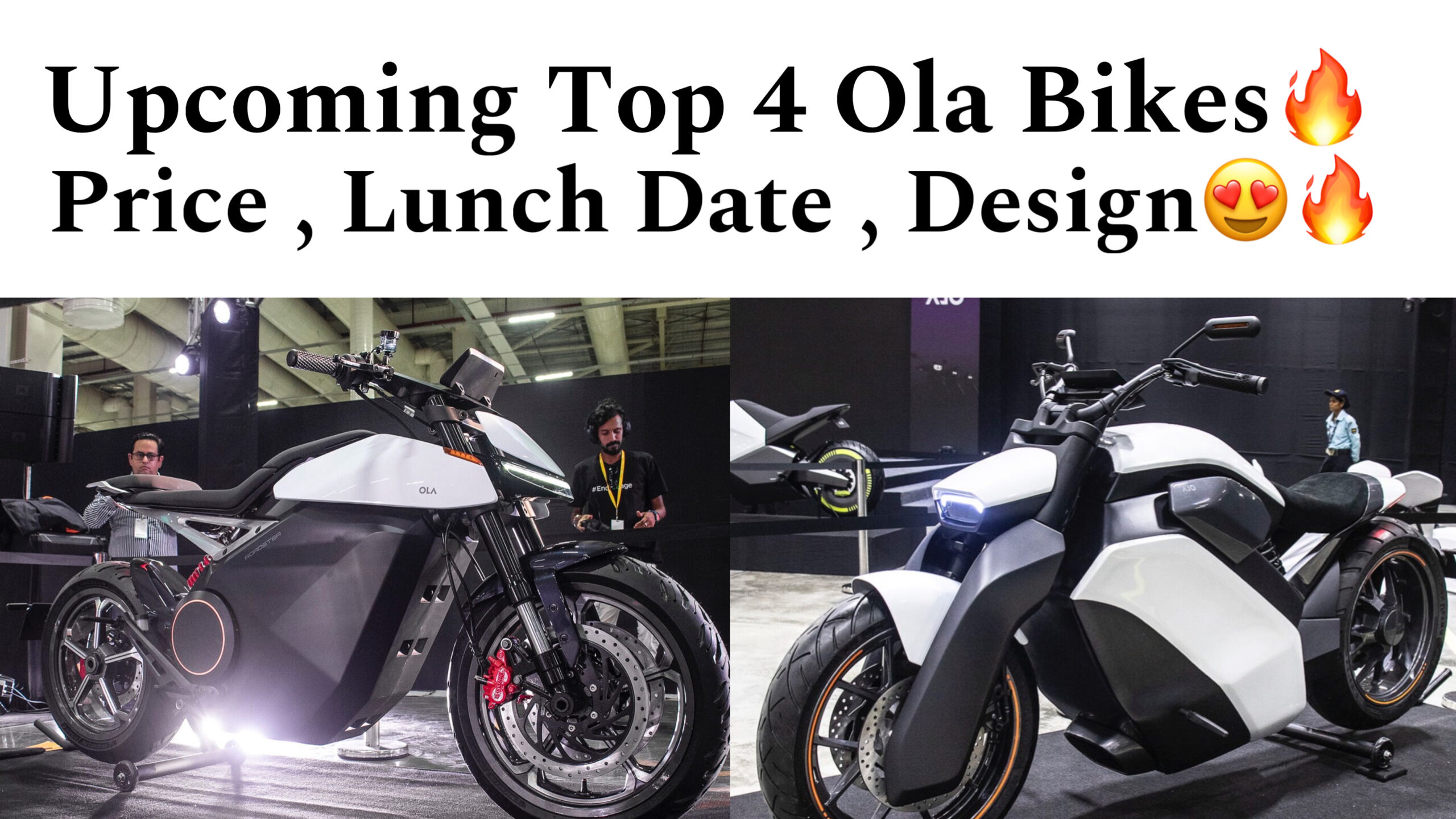 Top 4 Ola Bikes In India 2024 Lunch Date , Price , Design